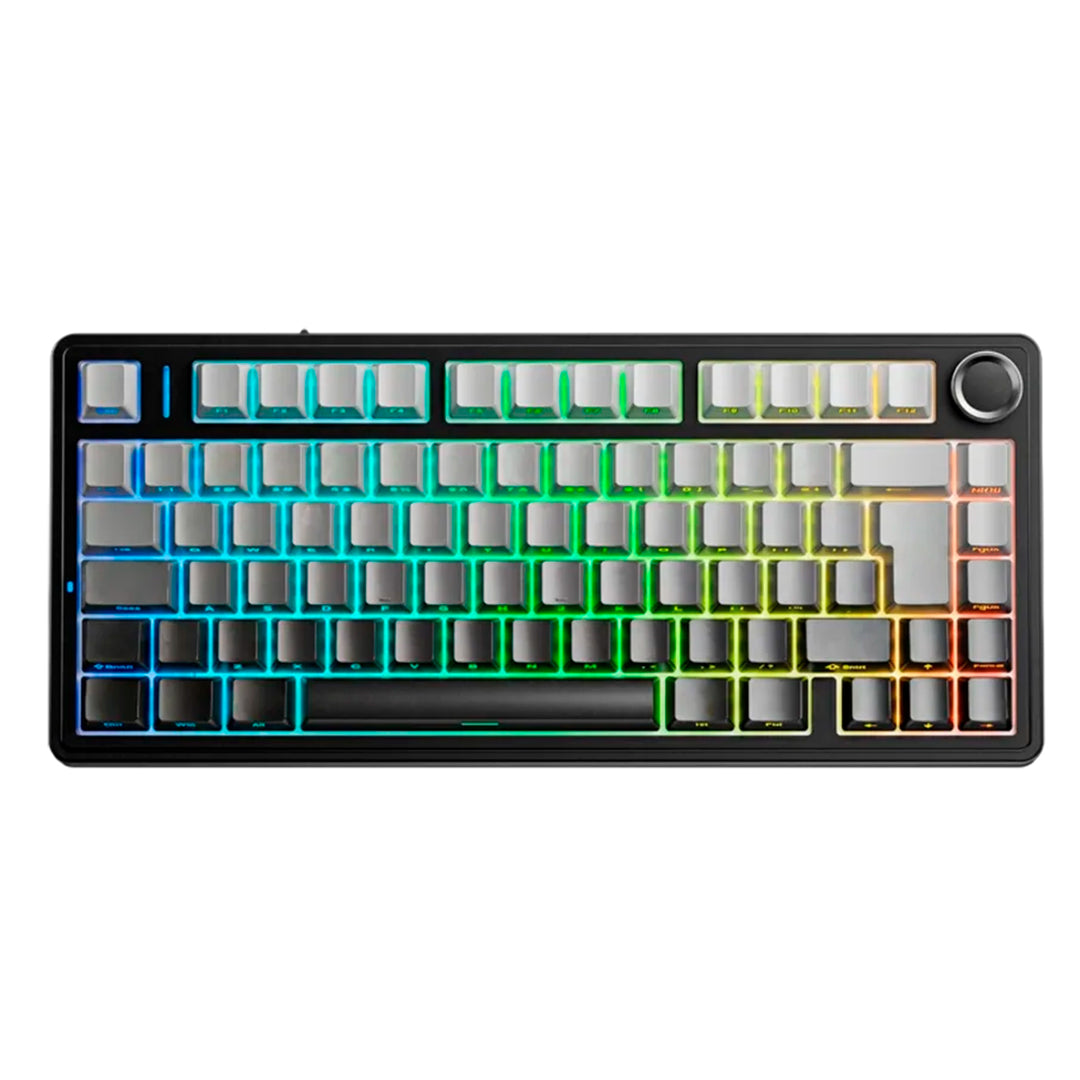Teclado Aula F75 RGB Inalambrico Español Black Degraded - Reaper Switch - Achorao