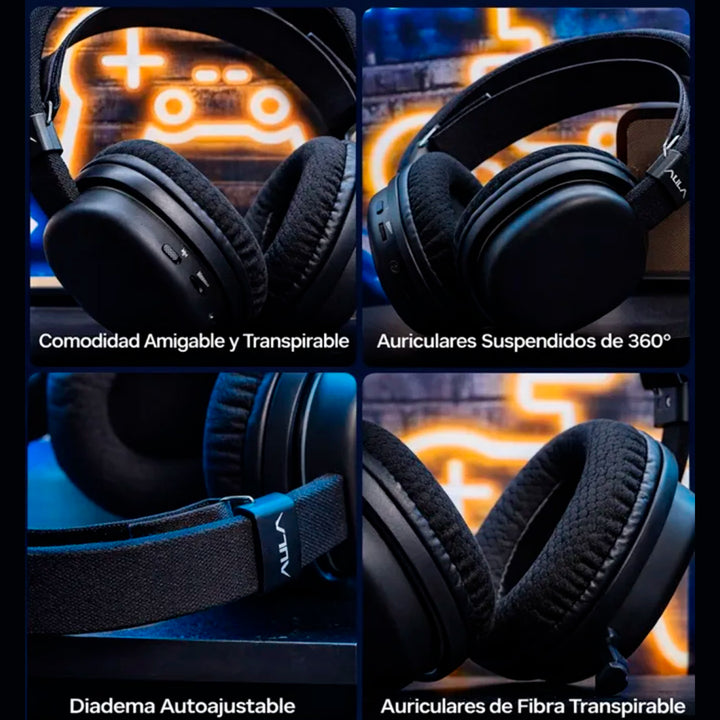 Audífonos gamer Aula G7 Inalámbrico
