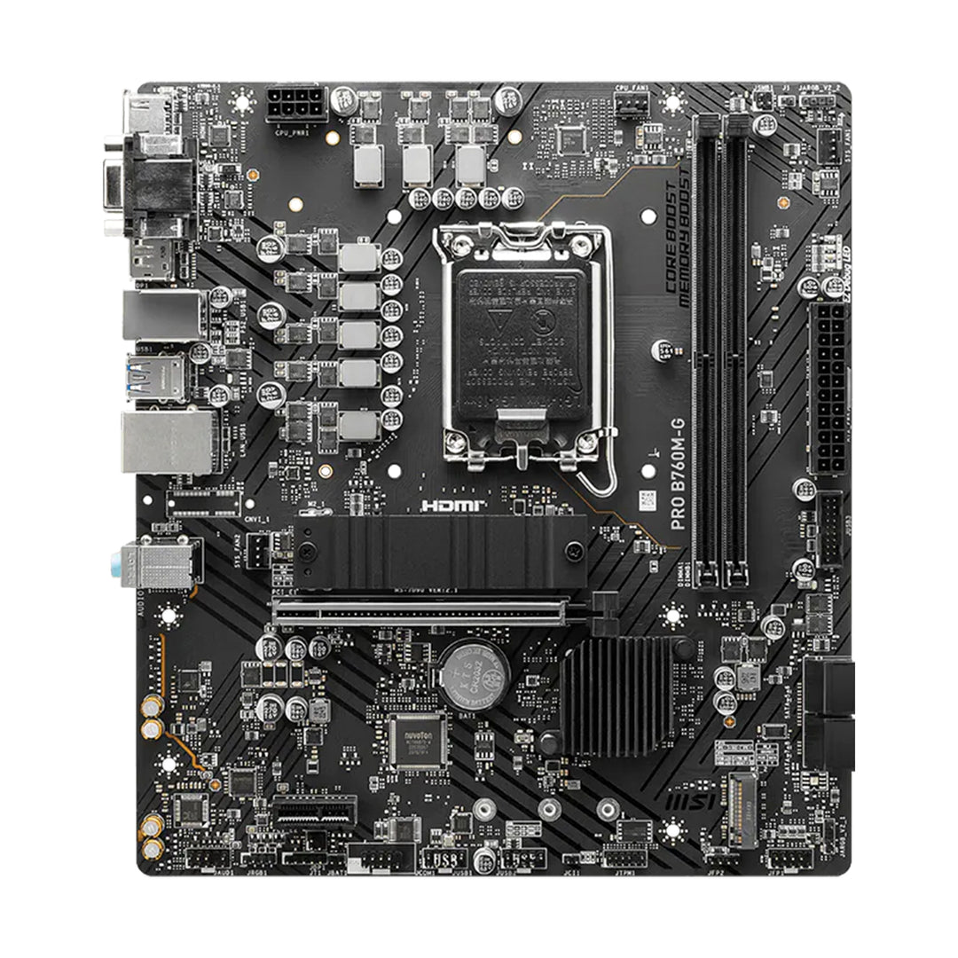 Placa Madre MSI PRO B760M-G DDR5 para Intel LGA 1700 (mATX) - Achorao