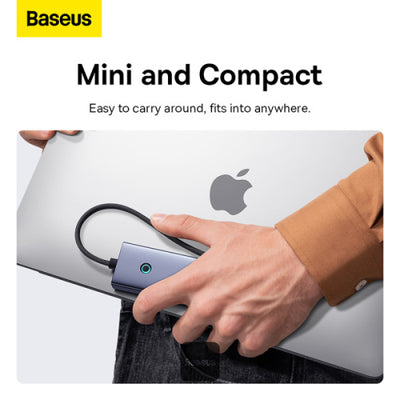 Adaptador HUB Baseus 4 Puertos Expansion UltraJoy Series 4-in-1 USB-C Hub A USB 3.0 Extensión - Gris - Achorao