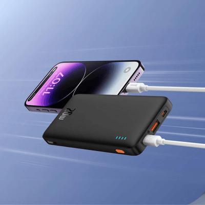 Power Bank de carga rápida Airpow 10000mAh 20W Black Baseus（Con cable de carga Simple Series USB a Tipo-C 30cm ） - Achorao