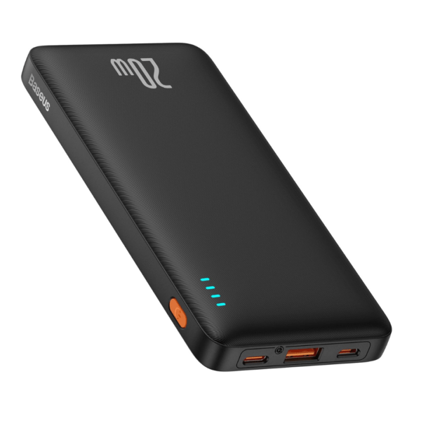 Power Bank de carga rápida Airpow 10000mAh 20W Black Baseus（Con cable de carga Simple Series USB a Tipo-C 30cm ） - Achorao