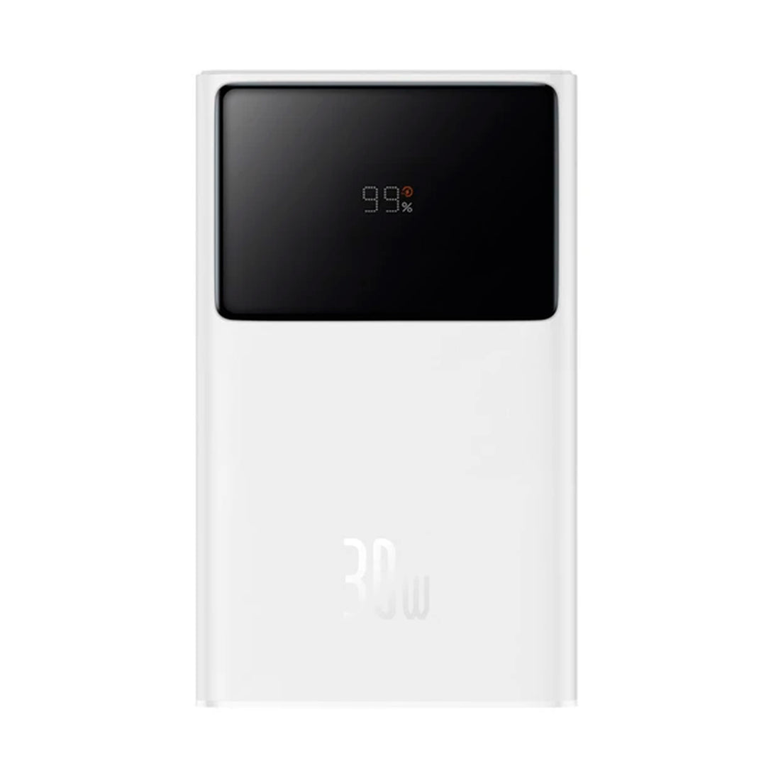Power Bank OS-Baseus Star-Lord Carga rápìda 30000mAh 30W Pantalla digital – Blanco - Achorao