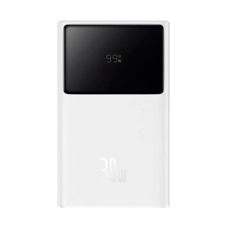 Power Bank OS-Baseus Star-Lord Carga rápìda 30000mAh 30W Pantalla digital – Blanco - Achorao