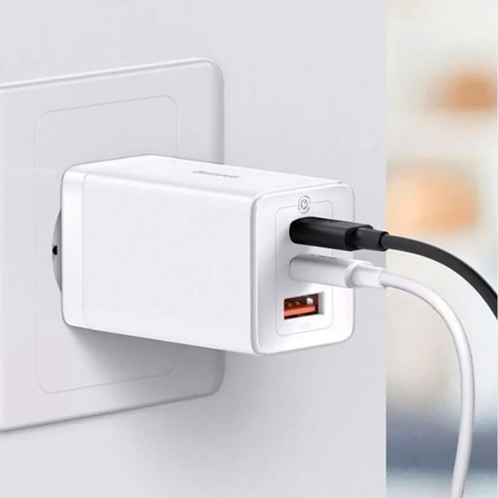 Cargador de carga rápida Baseus de 65w GaN5 Pro 2c+u 65w US - Achorao