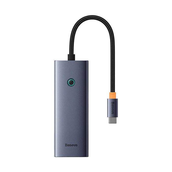 Adaptador HUB Space Grey Baseus UltraJoy Series 5-Puertos（Tipo-C a HDMI4K@30Hz+USB 3.0） - Achorao