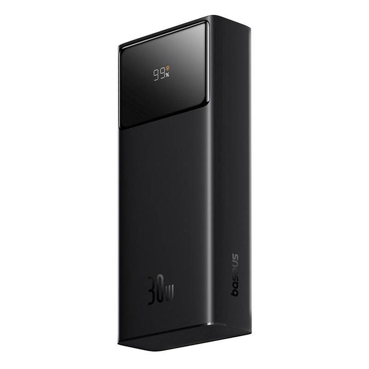 Power Bank de carga rápida con pantalla digital 10000mAh 30W Cluster Black Baseus Star-Lord（Con cable de carga Simple Series USB a Tipo-C 3A 0.3m Black） - Achorao