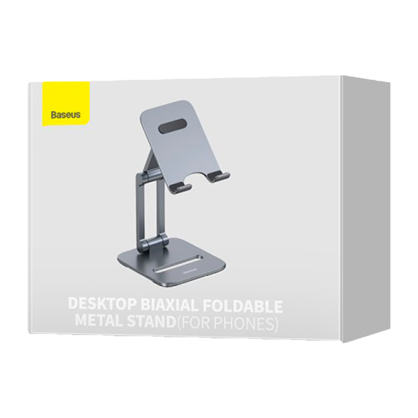 Soporte para celulares Baseus Biaxial Plegable Metal Gris - Achorao