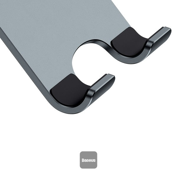Soporte para celulares Baseus Biaxial Plegable Metal Gris - Achorao