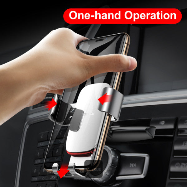 soporte premium para teléfono de automóvil con ranura para CD Baseus Metal Age Gravity Car Mount DEMO - Achorao