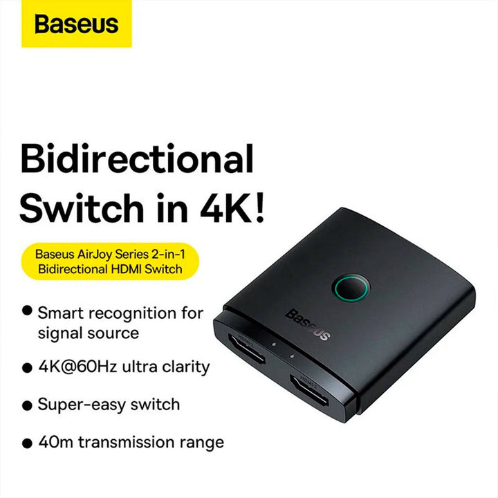 HDMI Switch Baseus AirJoy Series 2-in-1 Bidireccional - Achorao