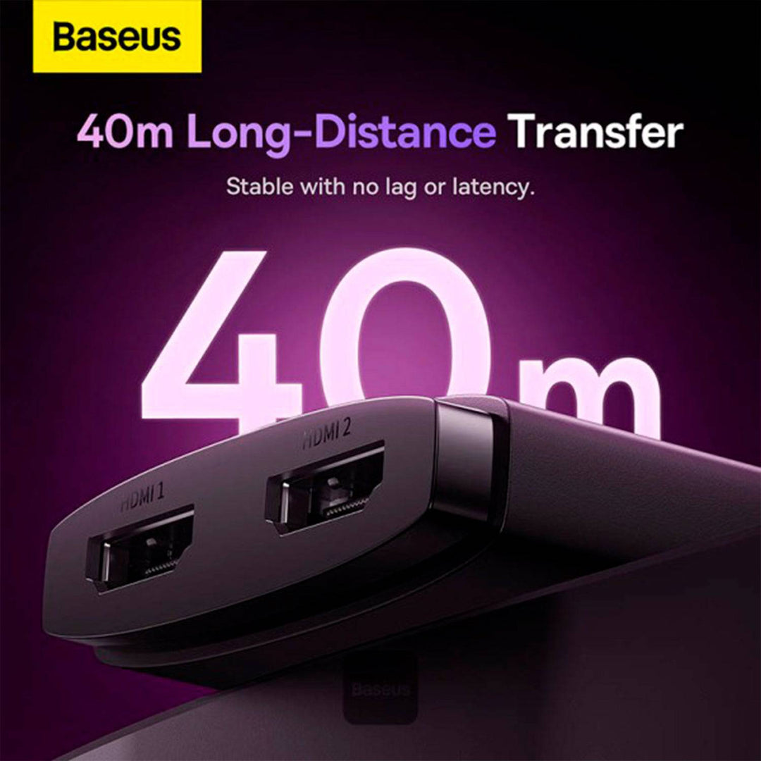 HDMI Switch con 1m Cable Cluster Black Baseus AirJoy Series 2-in-1 Bidireccional - Achorao