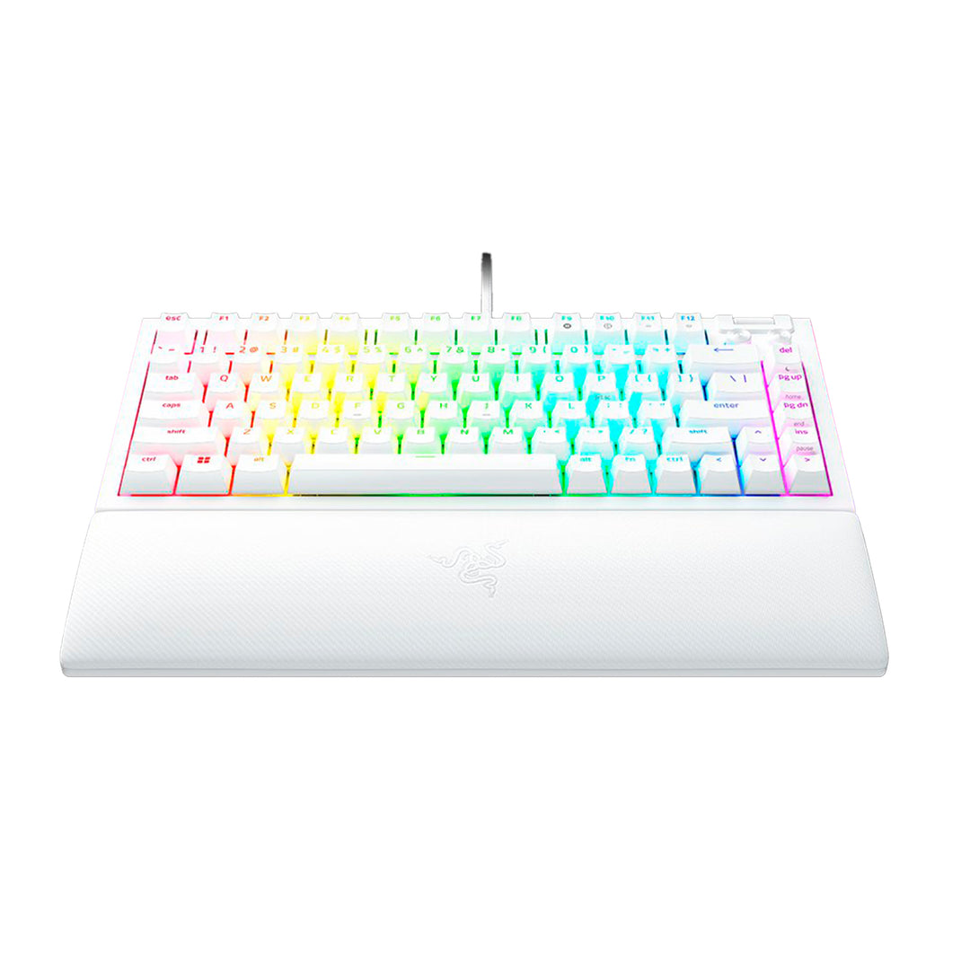 Teclado mecánico gamer RAZER Blackwidow V4 75% SWITCH ORANGE, HOT-SWAPPABLE 8000 HZ US CHROMA