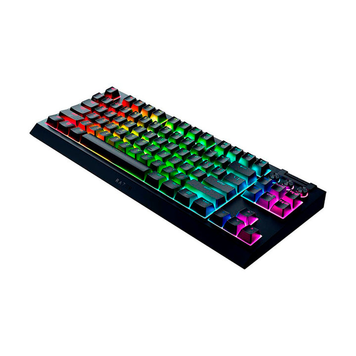 Teclado gamer mecánico Razer BlackWidow V4 TKL, inalámbrico HyperSpeed, switch Orange - Achorao