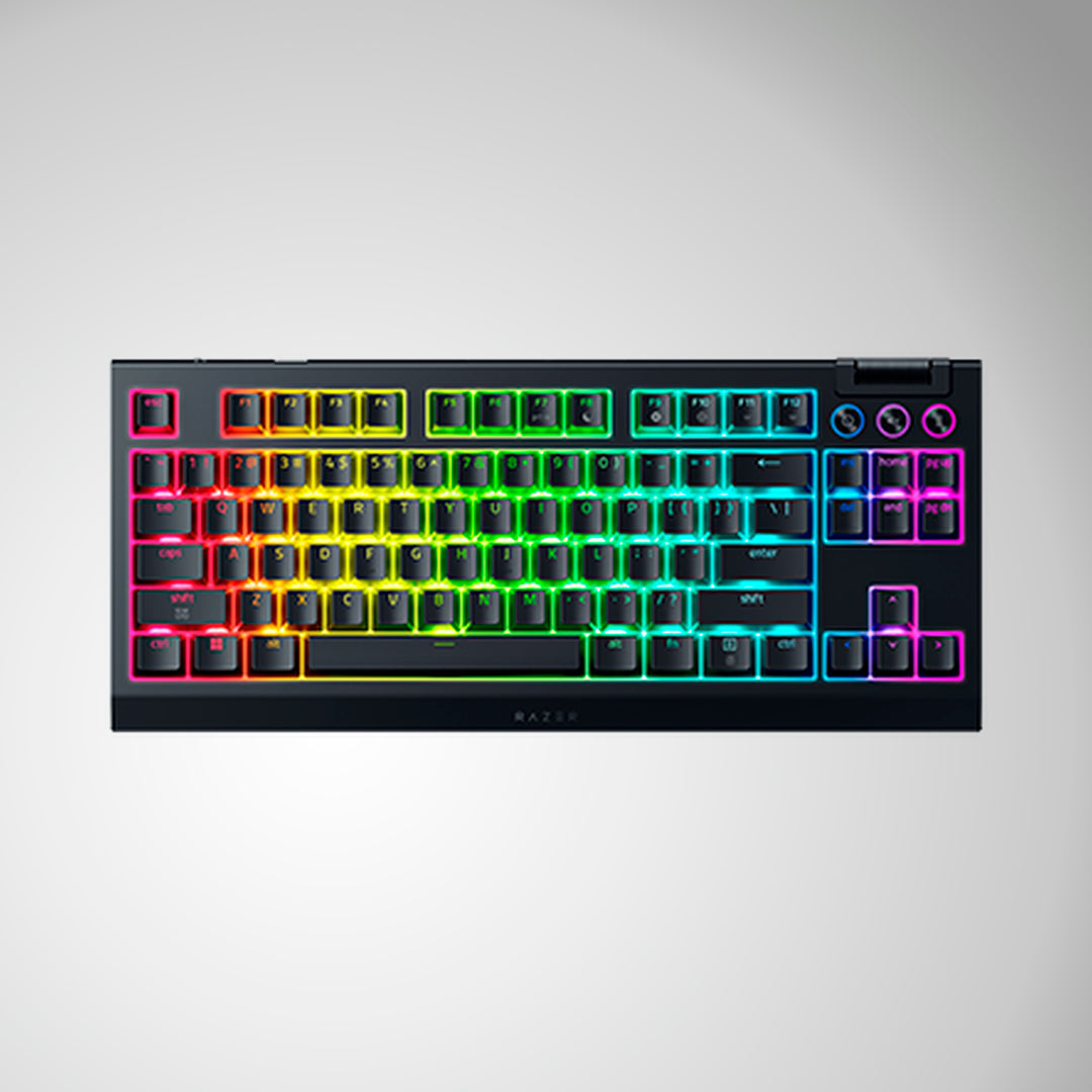Teclado gamer mecánico Razer BlackWidow V4 TKL, inalámbrico HyperSpeed, switch Orange - Achorao