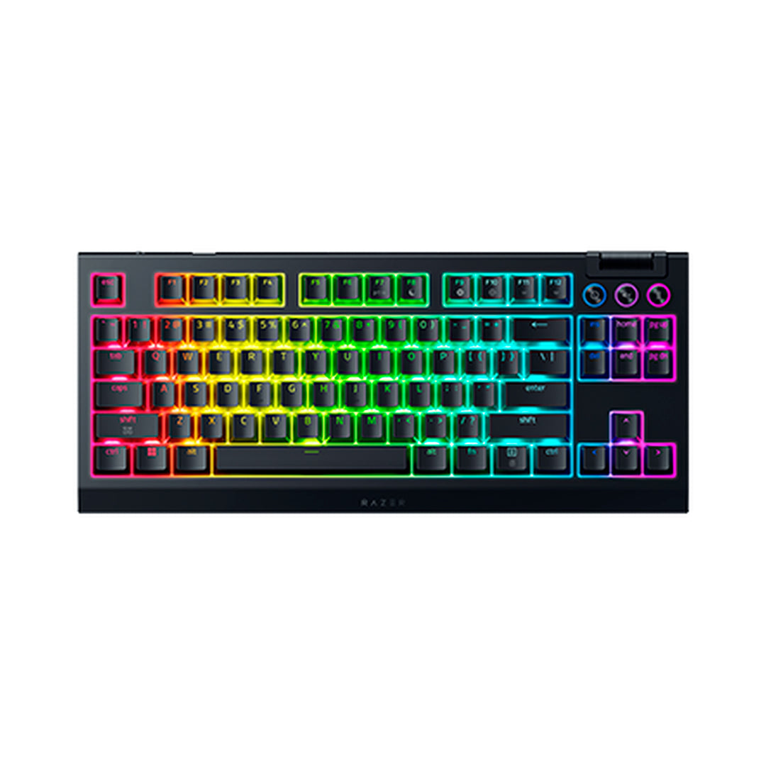 Teclado gamer mecánico Razer BlackWidow V4 TKL, inalámbrico HyperSpeed, switch Orange - Achorao