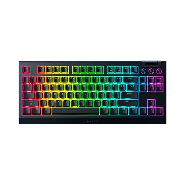 Teclado gamer mecánico Razer BlackWidow V4 TKL, inalámbrico HyperSpeed, switch Orange - Achorao