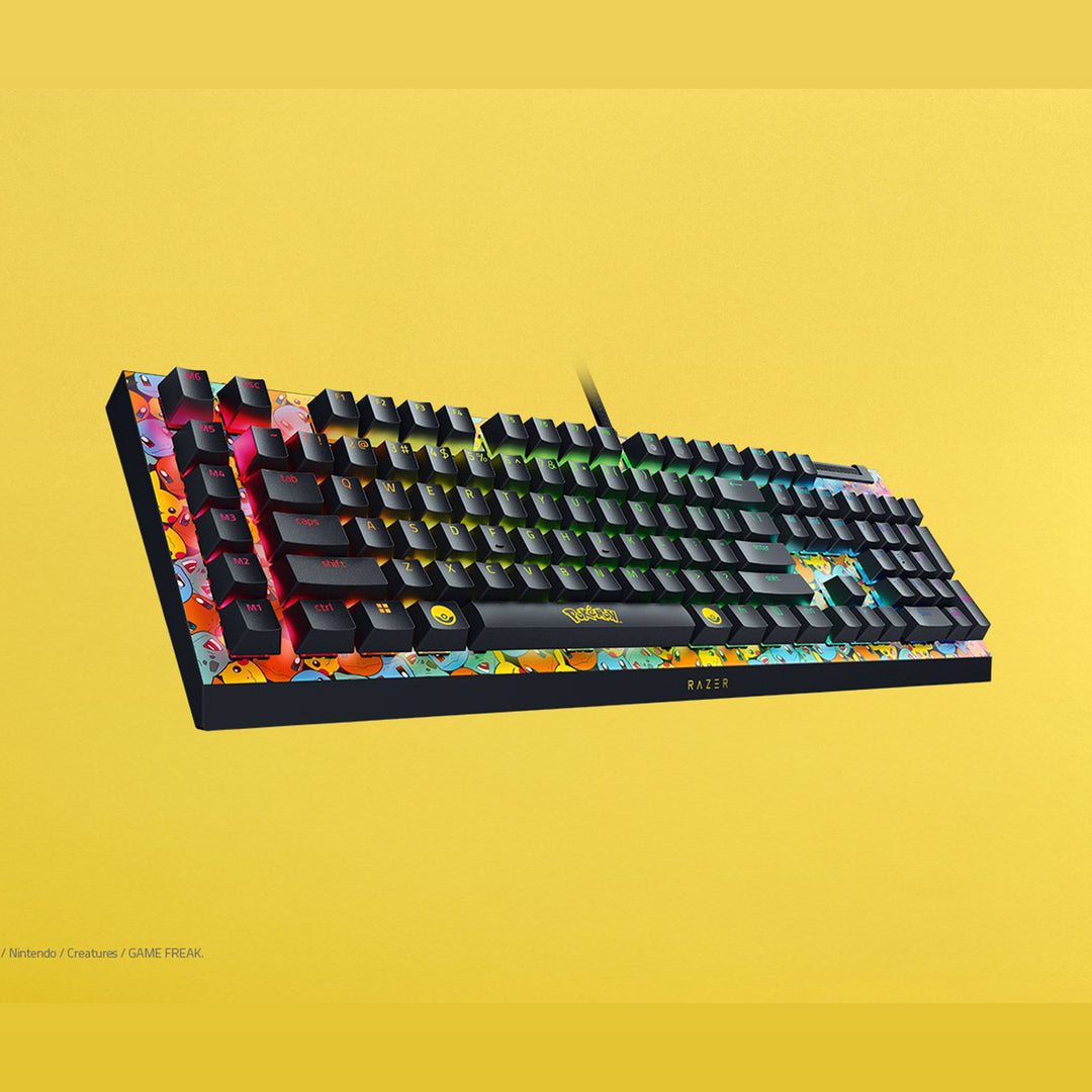 Teclado mecánico gamer Razer BlackWidow V4 X Pokemon Edition - Achorao