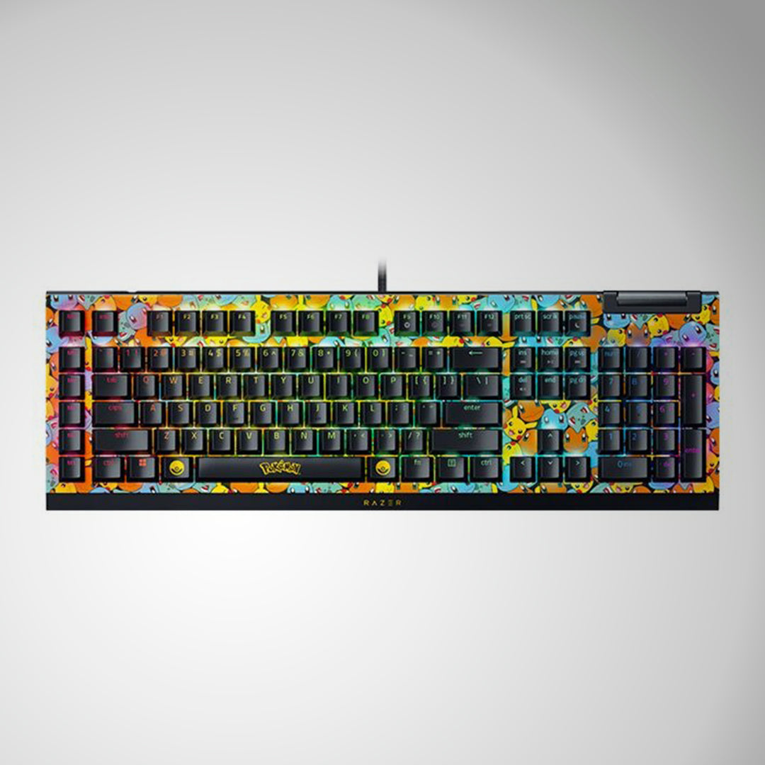 Teclado mecánico gamer Razer BlackWidow V4 X Pokemon Edition - Achorao