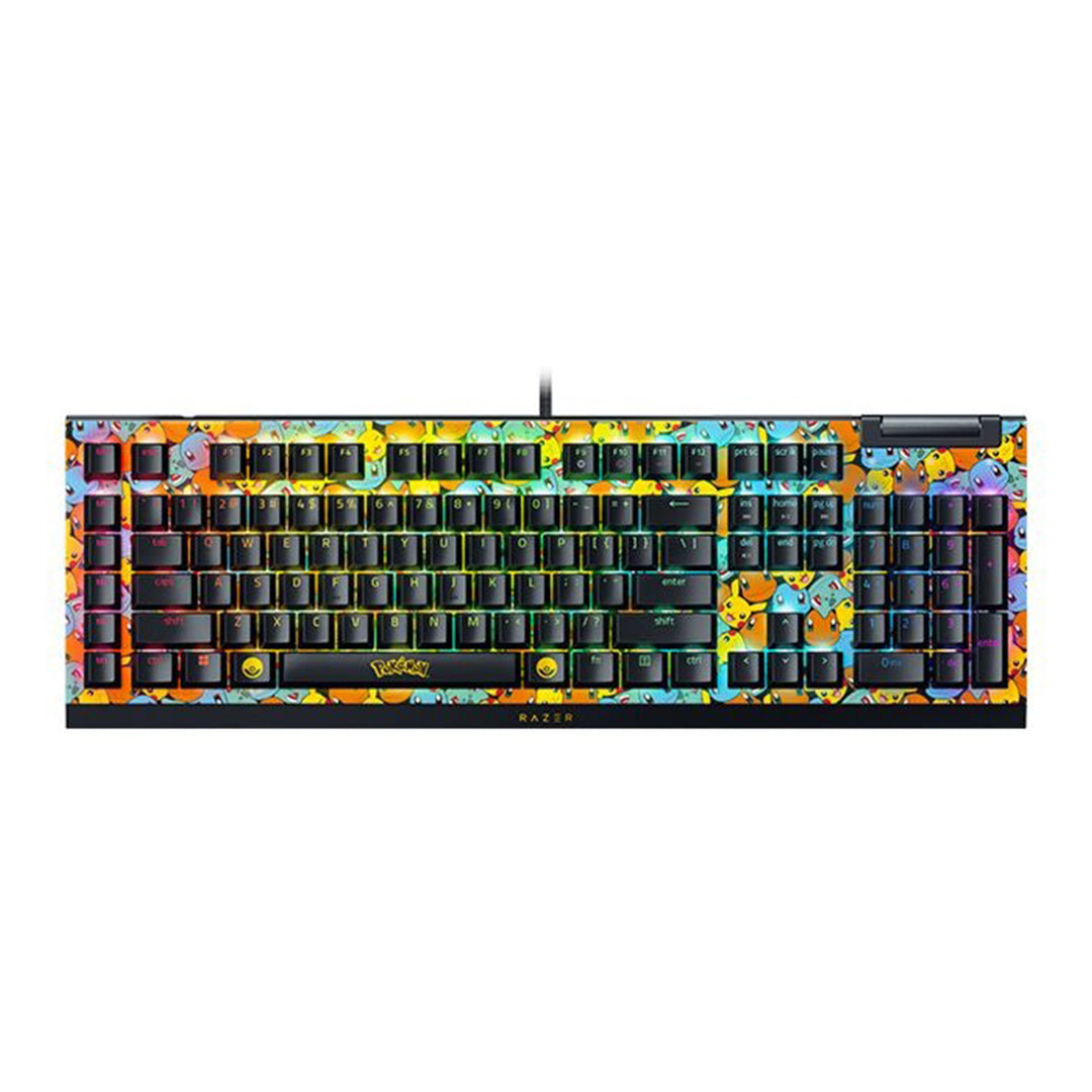 Teclado mecánico gamer Razer BlackWidow V4 X Pokemon Edition - Achorao