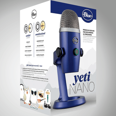 Micrófono Blue Yeti Nano Cardioide Omnidireccional USB - Achorao