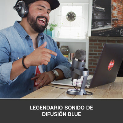 Micrófono Blue Yeti Nano Cardioide Omnidireccional USB - Achorao