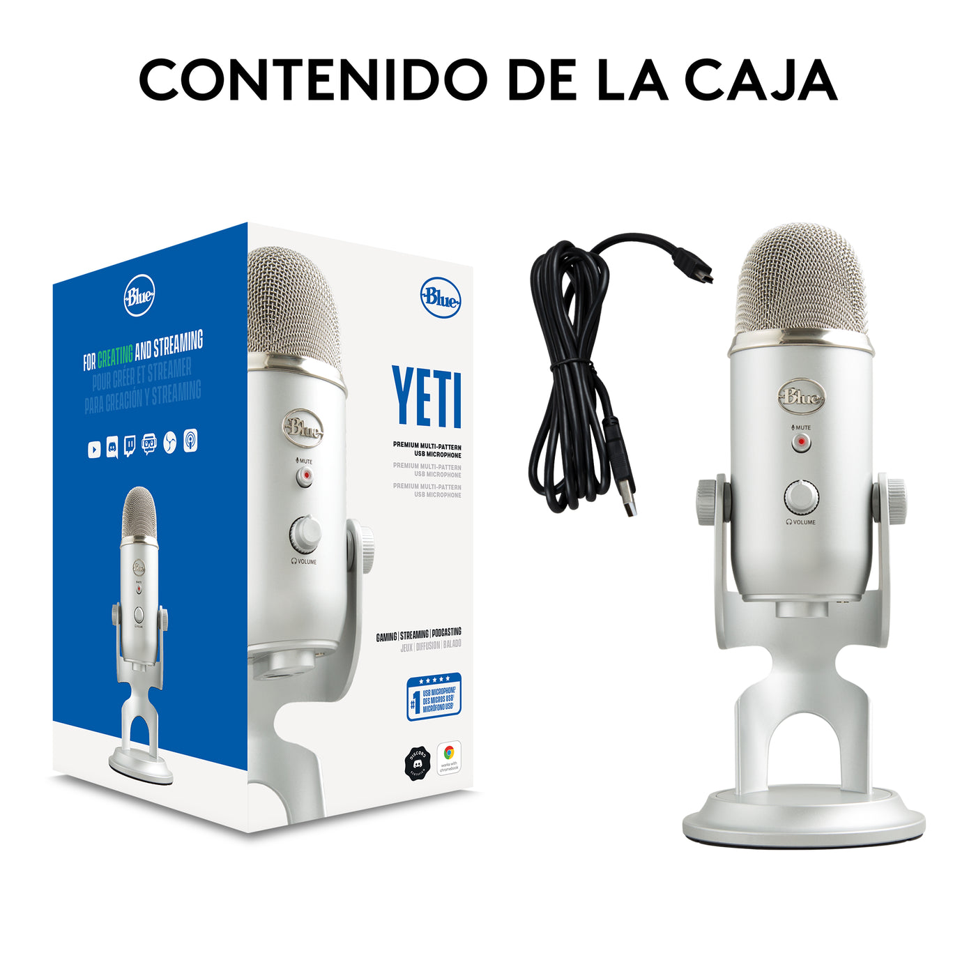 Micrófono Profesional Blue Yeti USB Plug and Play - Achorao