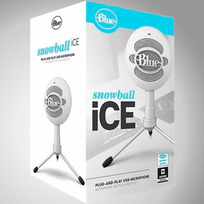 Micrófono Blue Snowball Ice Cardioide USB Plug and Play Black - Achorao