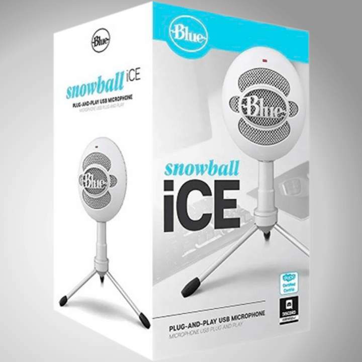 Micrófono Blue Snowball Ice Cardioide USB Plug and Play Black - Achorao