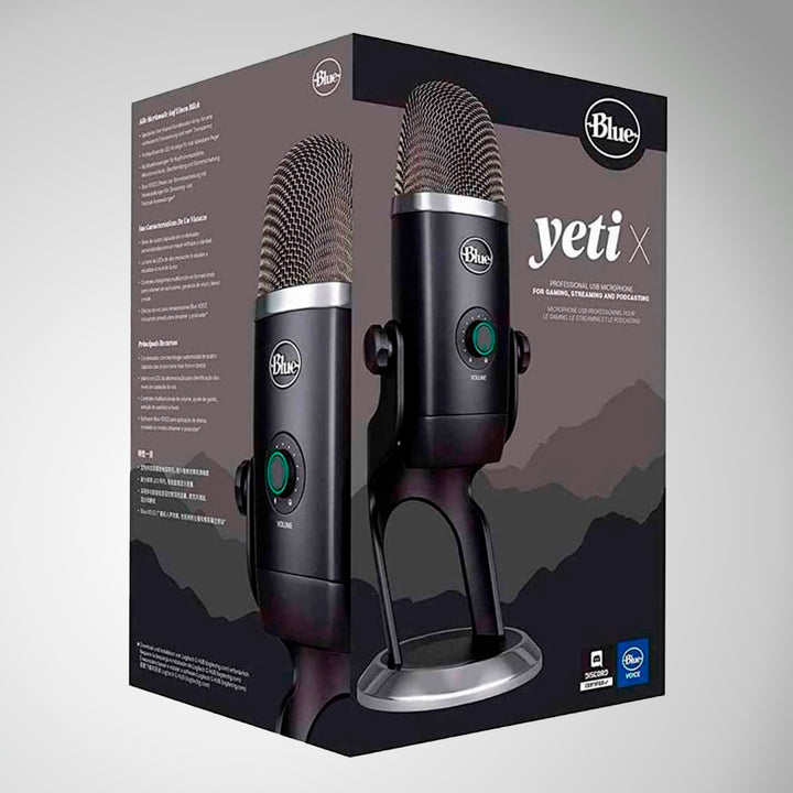 Micrófono Blue Yeti X USB Plug and Play / 4 patrones polares - Achorao