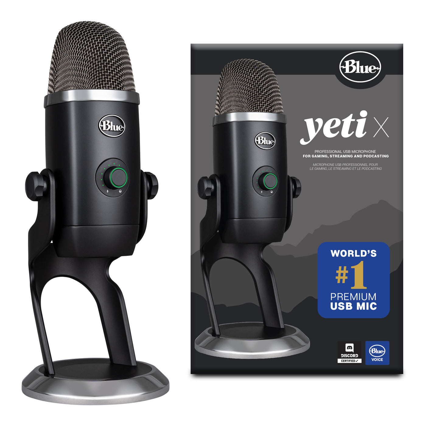 Micrófono Blue Yeti X USB Plug and Play / 4 patrones polares - Achorao