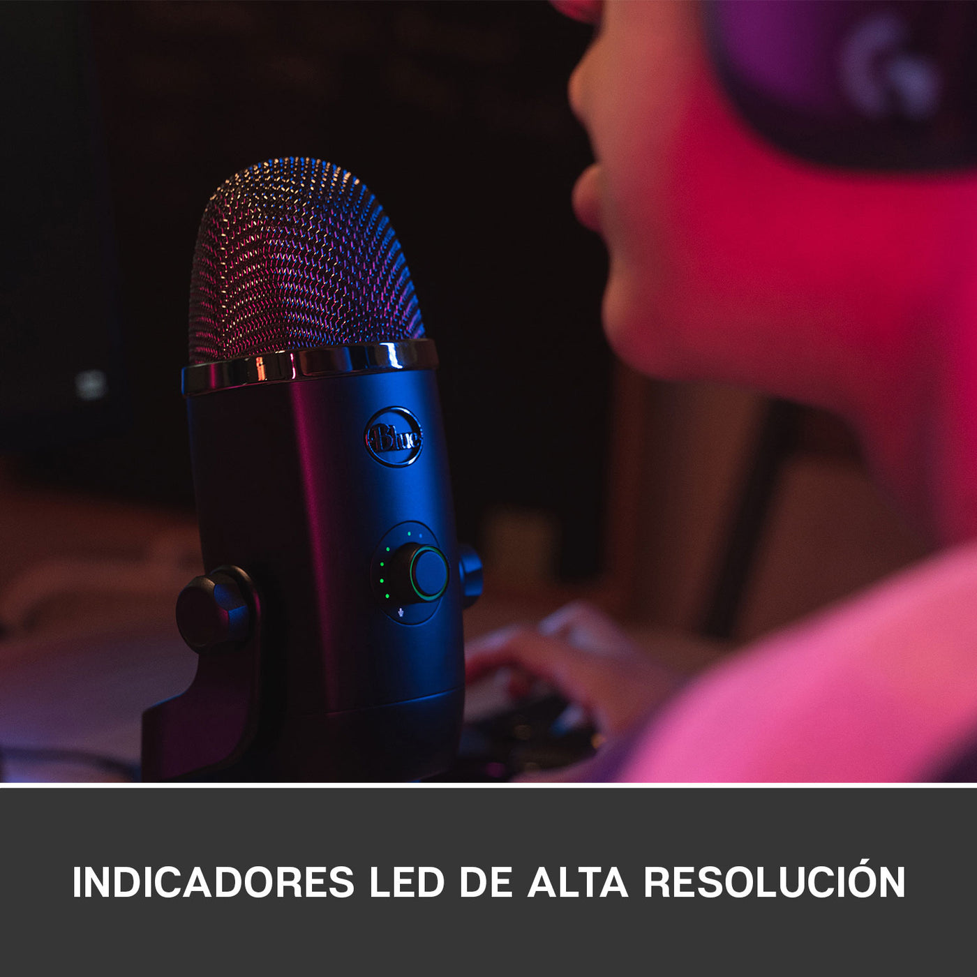 Micrófono Blue Yeti X USB Plug and Play / 4 patrones polares - Achorao