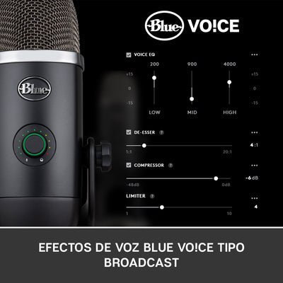 Micrófono Blue Yeti X USB Plug and Play / 4 patrones polares - Achorao