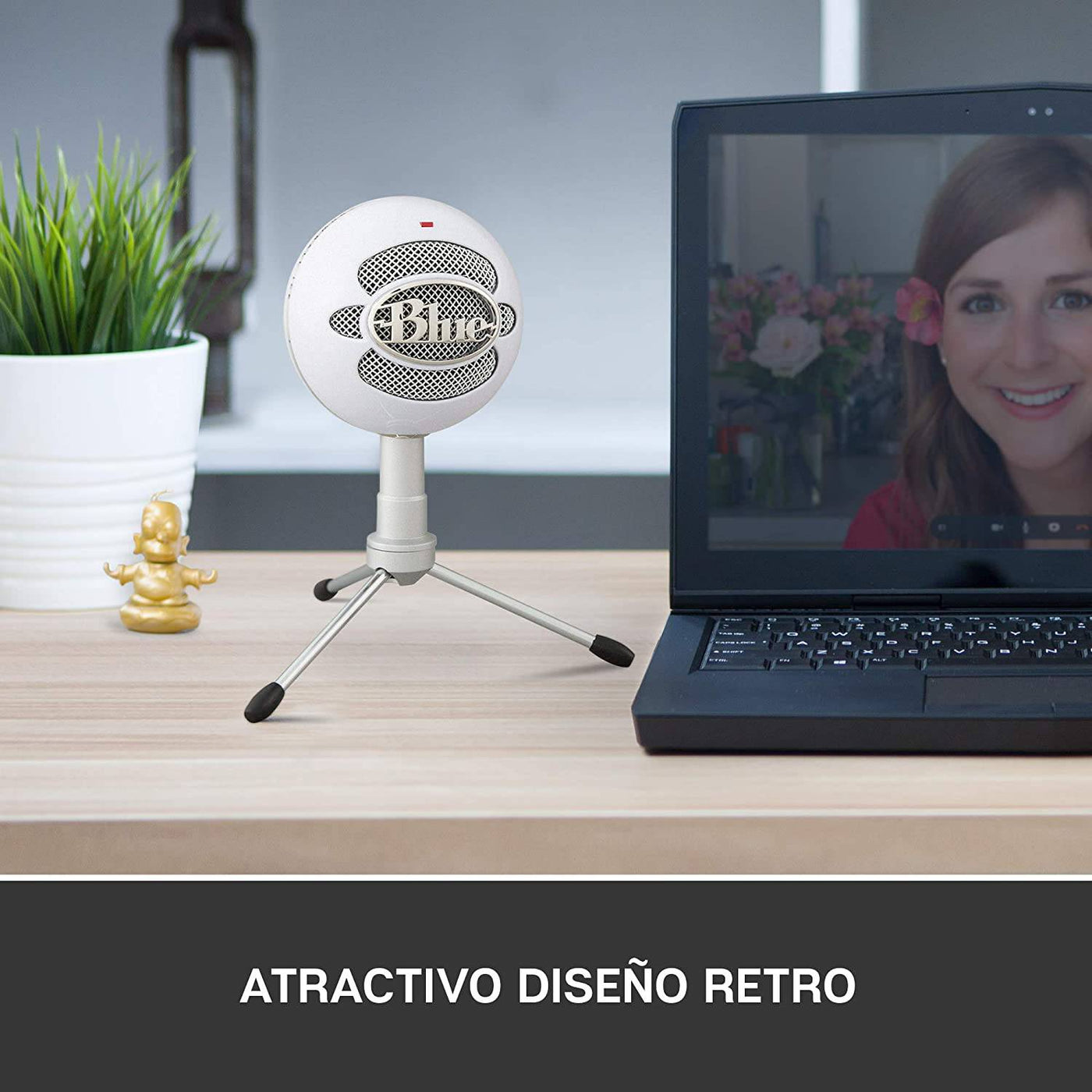 Micrófono Blue Snowball Ice Cardioide USB Plug and Play Black - Achorao