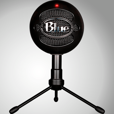 Micrófono Blue Snowball Ice Cardioide USB Plug and Play Black - Achorao