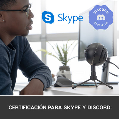 Micrófono Blue Snowball Ice Cardioide USB Plug and Play Black - Achorao