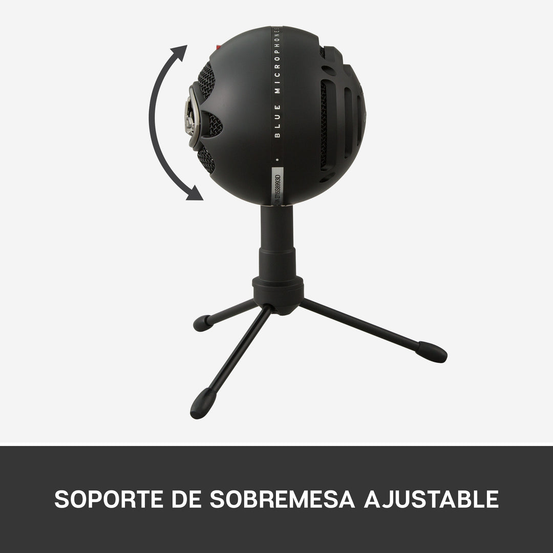 Micrófono Blue Snowball Ice Cardioide USB Plug and Play Black - Achorao