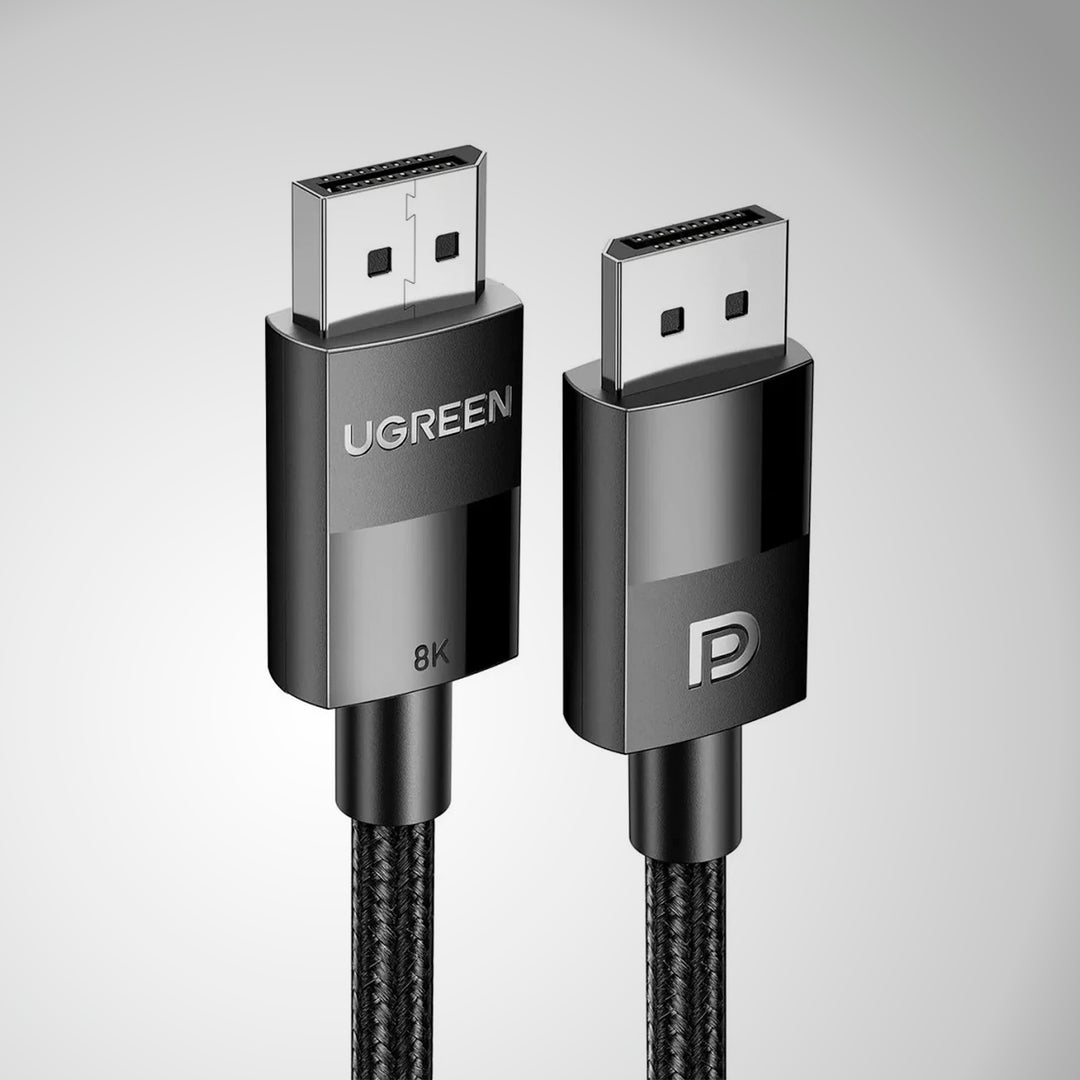 Cable Display Port UGREEN DP 1.4 Male to Male Plastic Case Braided DP114