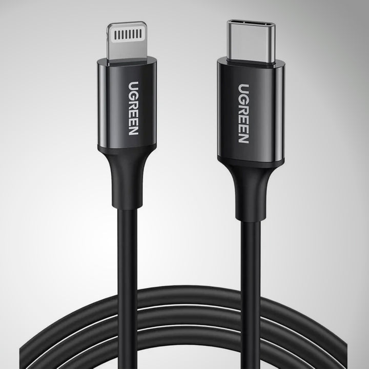 Cable UGREEN USB-C a Lightning M/M Nickel Plating ABS Shell (Black) US171 60751