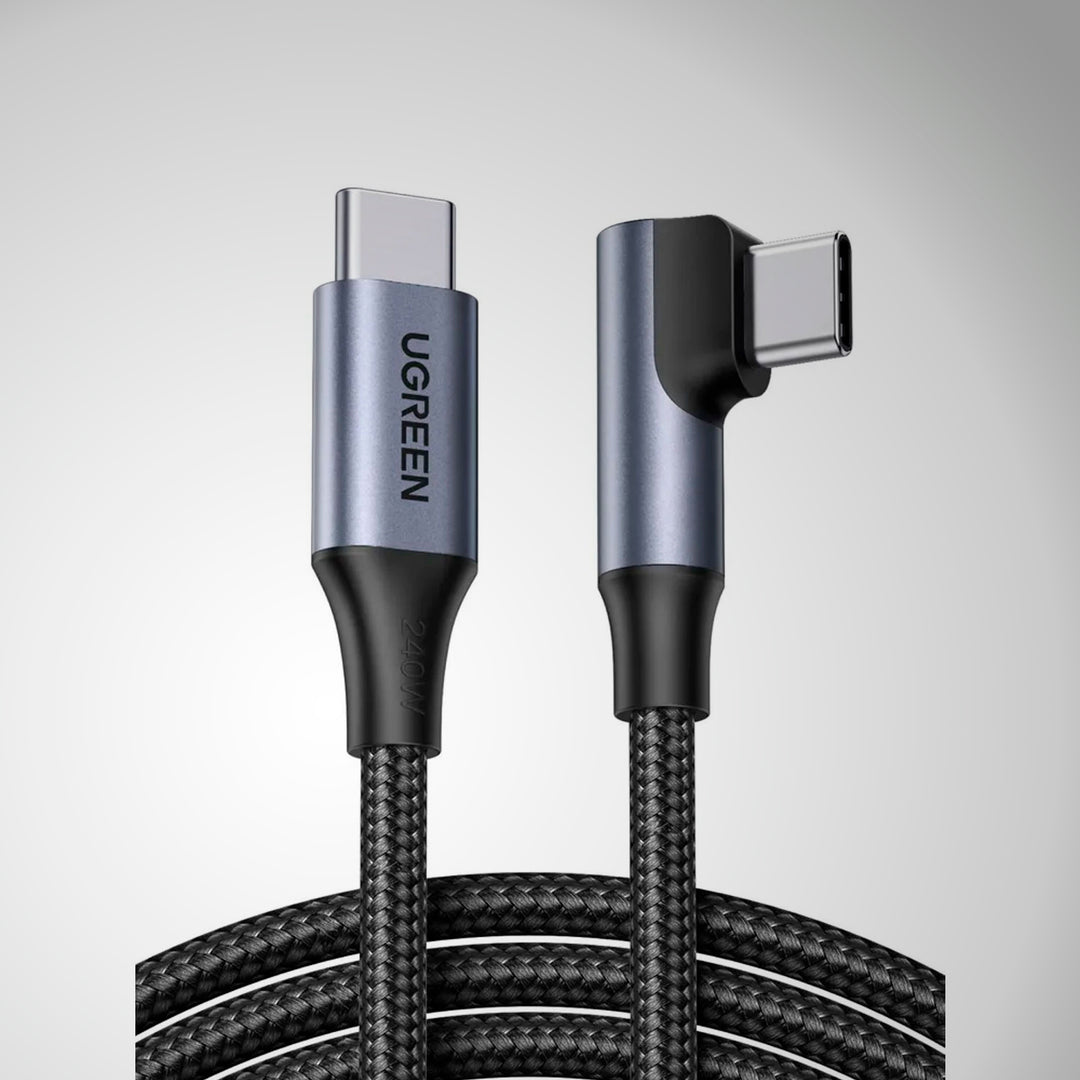 Cable UGREEN USB-C a USB-C Cable tipo L, L536 Black 240W