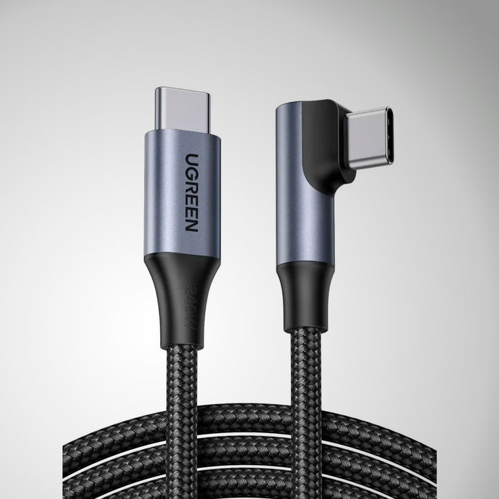 Cable UGREEN USB-C a USB-C Cable tipo L, L536 Black 240W
