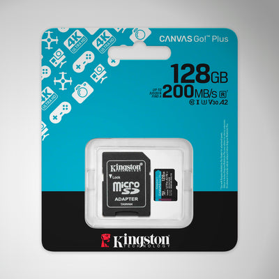 Memoria Flash MicroSD Kingston Canvas Go! Plus Con Adapatador SD - Achorao
