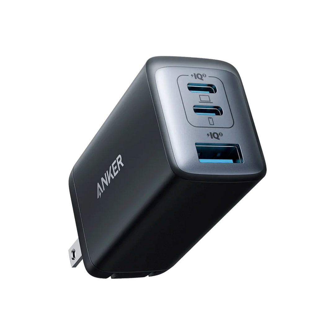 Cargador de Pared Anker Atom II 65W 3 Puertos (2 USB-C + 1 USB-A) GaN II Negro