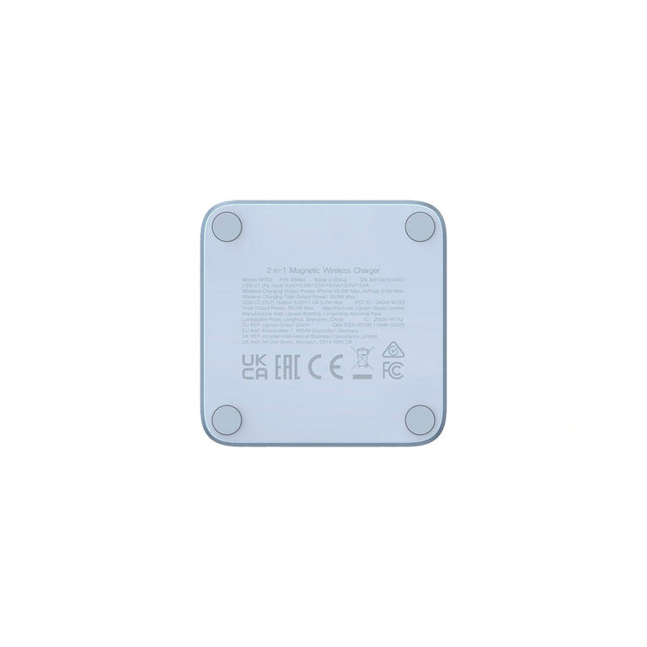 Estaciòn de carga magnética Ugreen MagFlow Qi2 25W MagSafe 2 en 1 W752 - Achorao