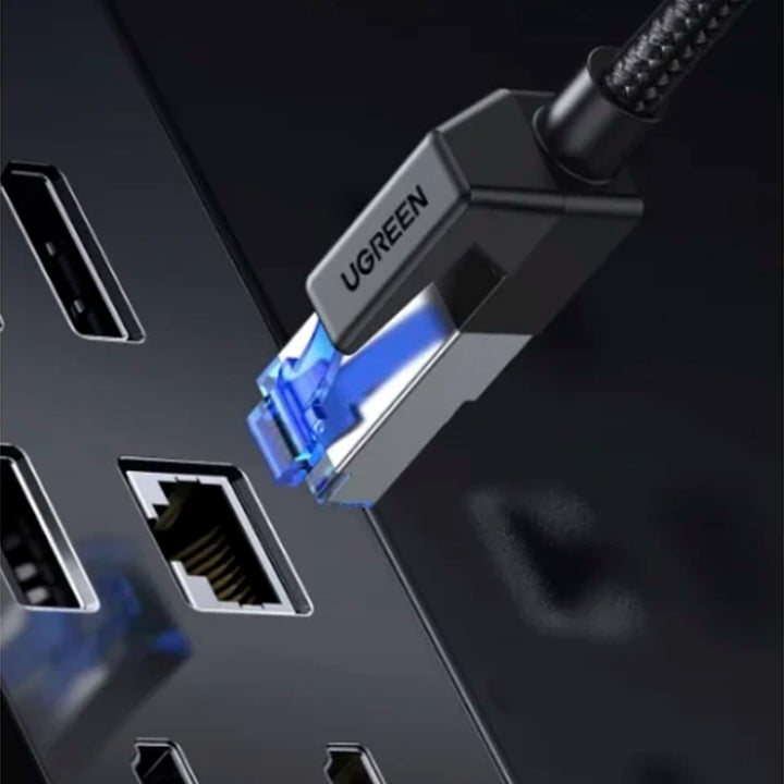 Cable de Red Ethernet CAT8 UGREEN Trenzado 5 Metros, Shielded Round, Modelo NW153