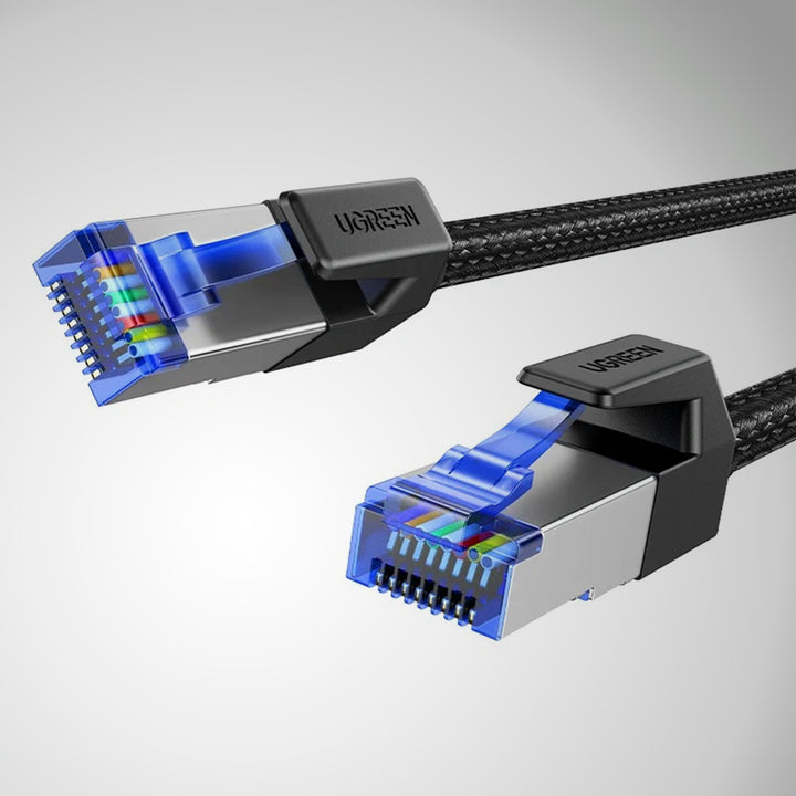 Cable ethernet UGREEN CAT8 Shielded Round Braided Cable Modular Plugs NW153