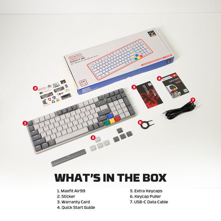 Teclado mecánico gamer FANTECH AIR99 Maxfit air, Inglés