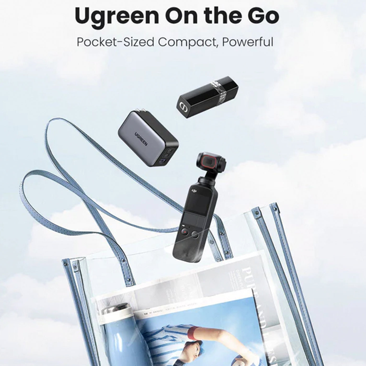 Cargador rápido UGREEN Nexode GaN de 65 W (2C1A) CD244 - Achorao