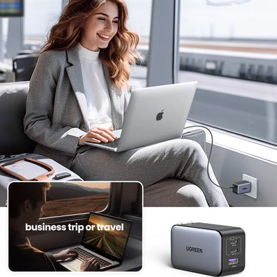 Cargador rápido UGREEN Nexode GaN de 65 W (2C1A) CD244 - Achorao