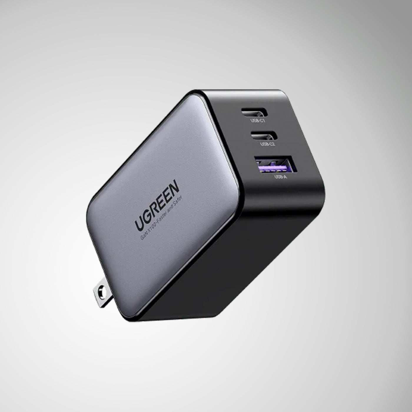 Cargador rápido UGREEN Nexode GaN de 65 W (2C1A) CD244 - Achorao